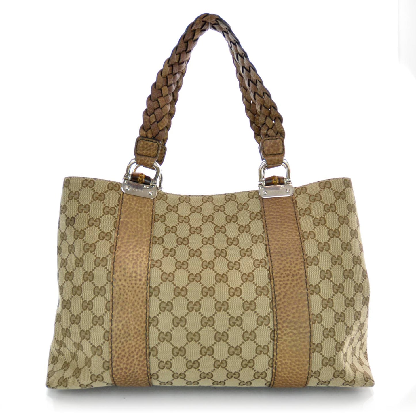 Monogram Bamboo Bar Medium Tote