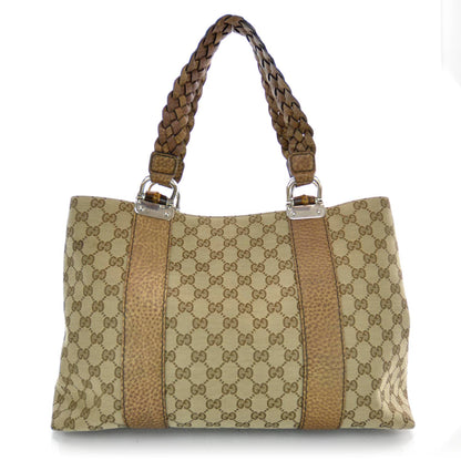 Gucci Monogram Bamboo Bar Medium Tote 1 of 7