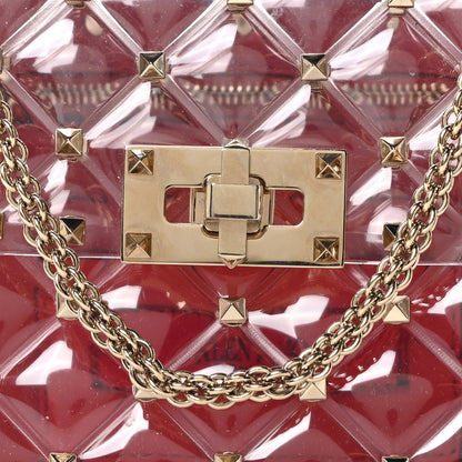 Valentino Garavani PVC Medium Rockstud Spike Shoulder Bag 7 of 9