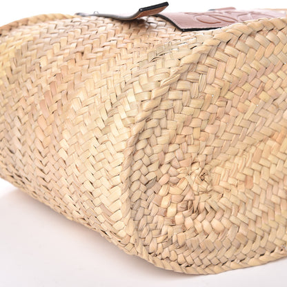 Loewe Raffia Large Basket Tote Bag Natural Tan 8 of 9