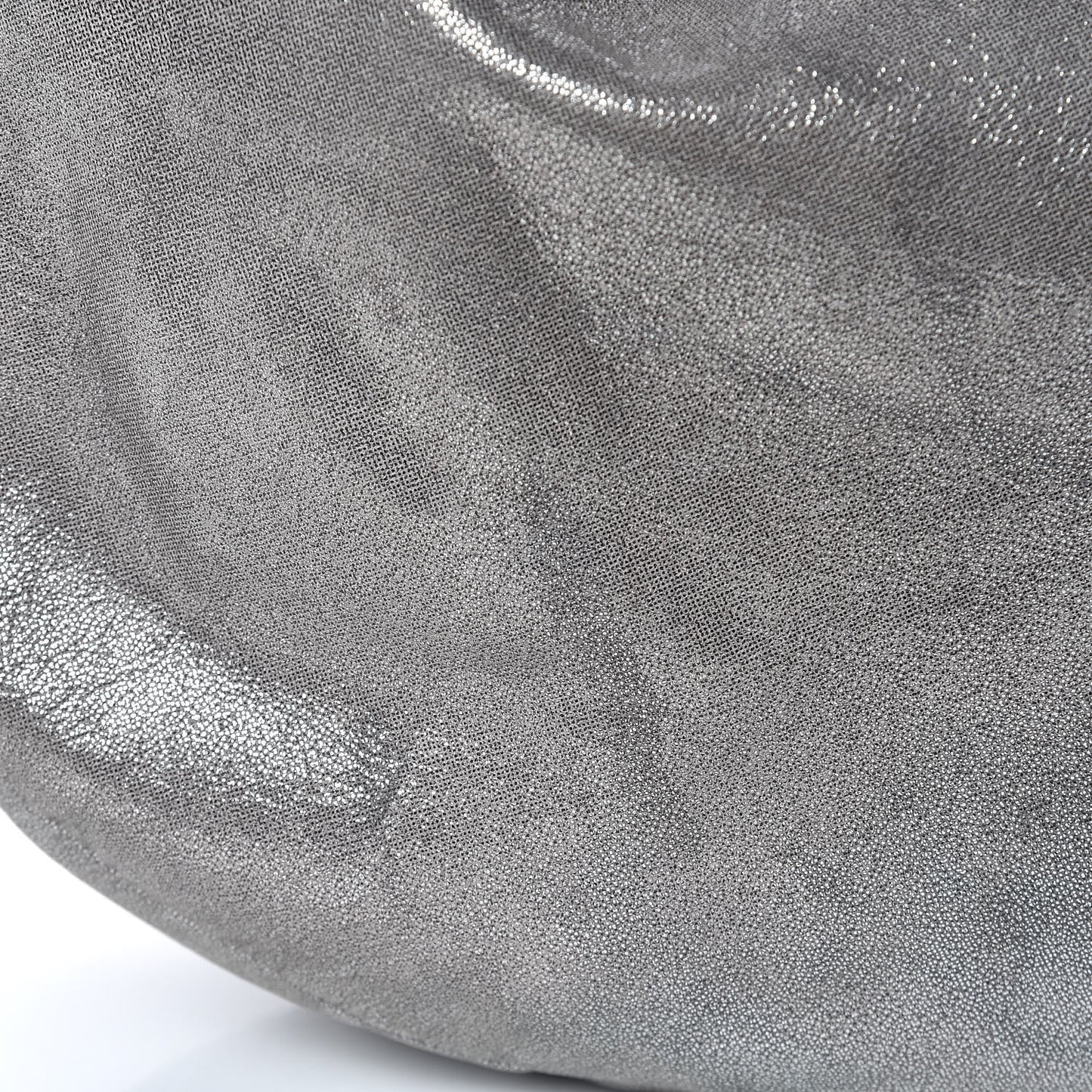 Metallic Suede Large Sky Hobo Silver
