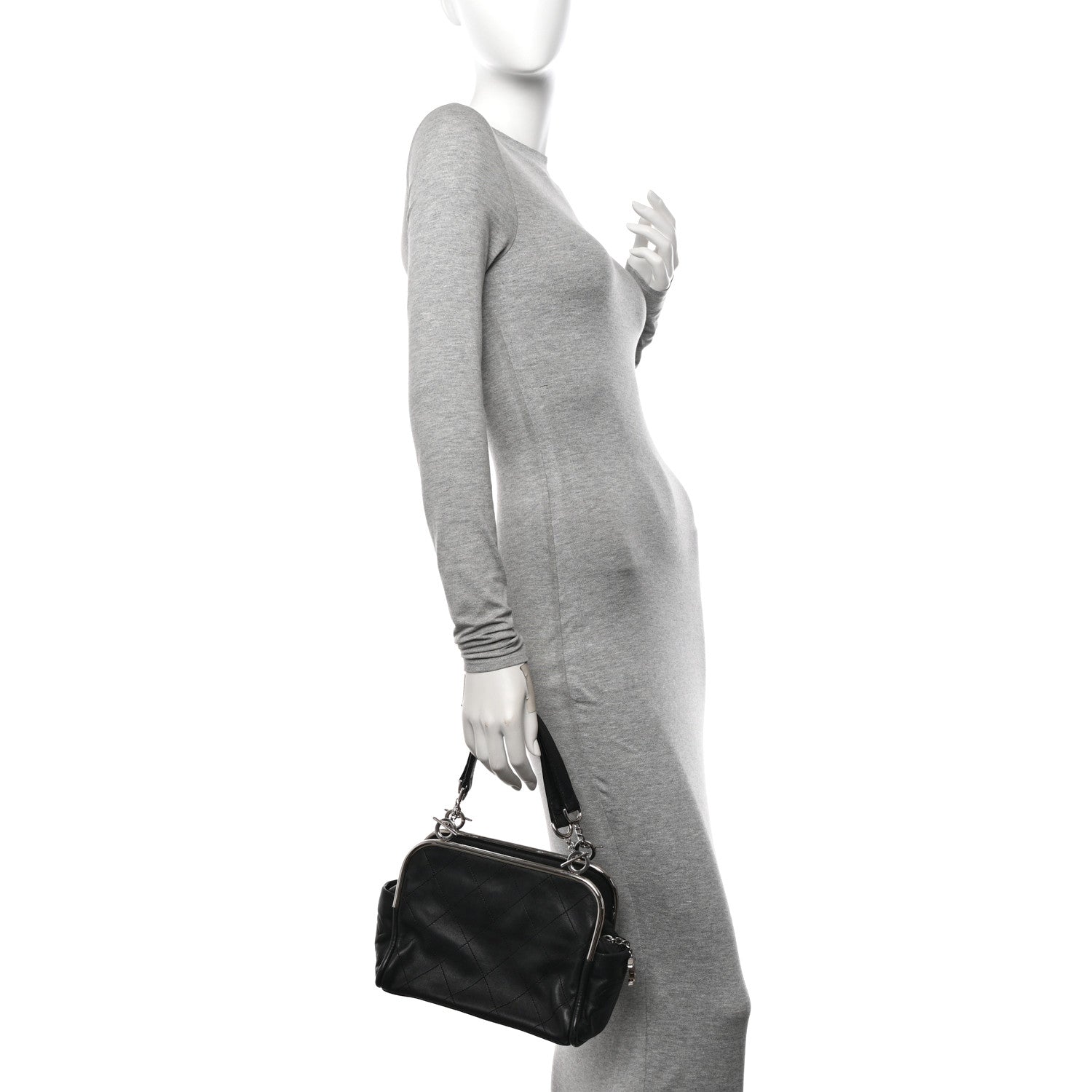 Chanel Lambskin Ultimate Soft Frame Bag Black 2 of 14