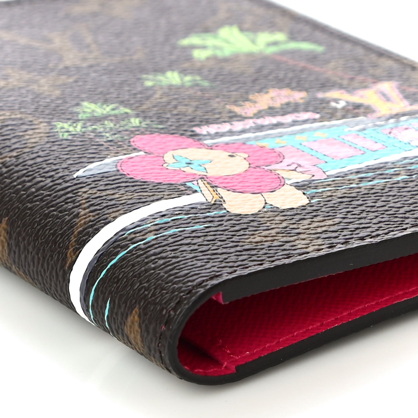 Monogram 2021 Christmas Animation Hollywood Passport Cover Fuchsia
