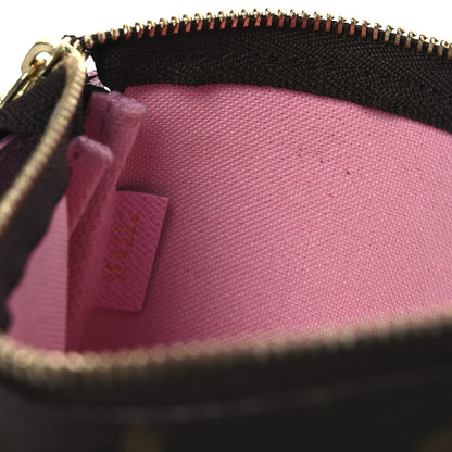 Louis Vuitton Monogram 2022 Christmas Animation Paris Mini Pochette Accessories Pink 12 of 13
