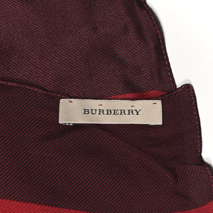 Burberry Silk Mega Check Scarf Red 3 of 4