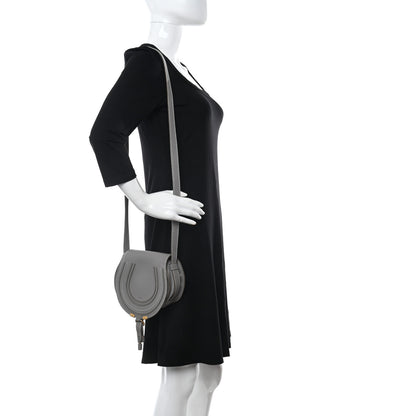 Chloe Calfskin Mini Marcie Round Crossbody Bag Cashmere Grey 2 of 10