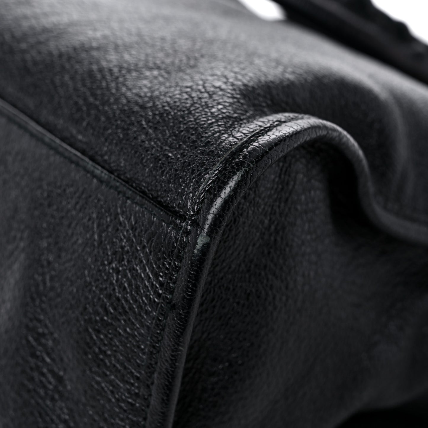 Chevre Gold Metallic Edge Hardware City Black