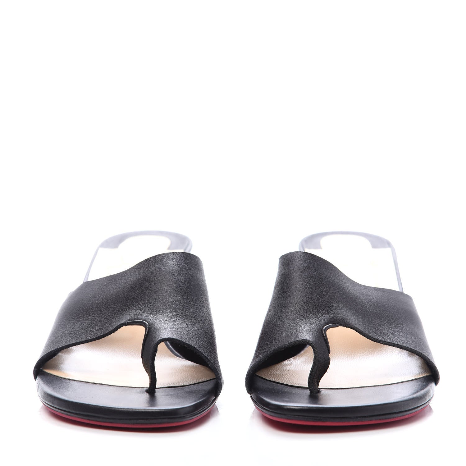 Christian Louboutin Calfskin Viberta 55 Mule 39 Black 2 of 7