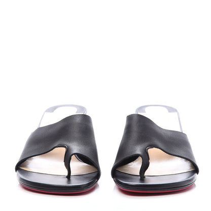 Christian Louboutin Calfskin Viberta 55 Mule 39 Black 2 of 7