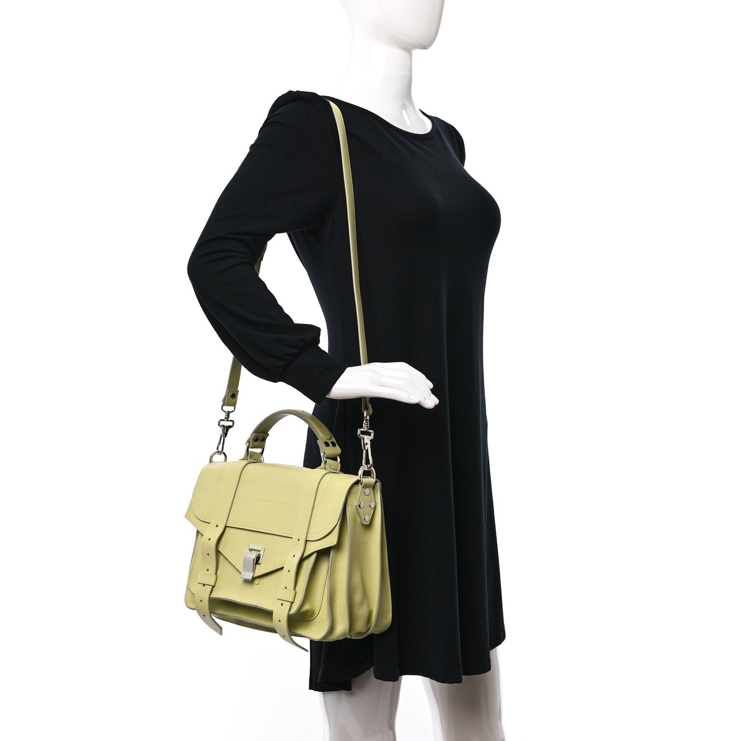 Lambskin Medium PS1 Satchel Pale Green