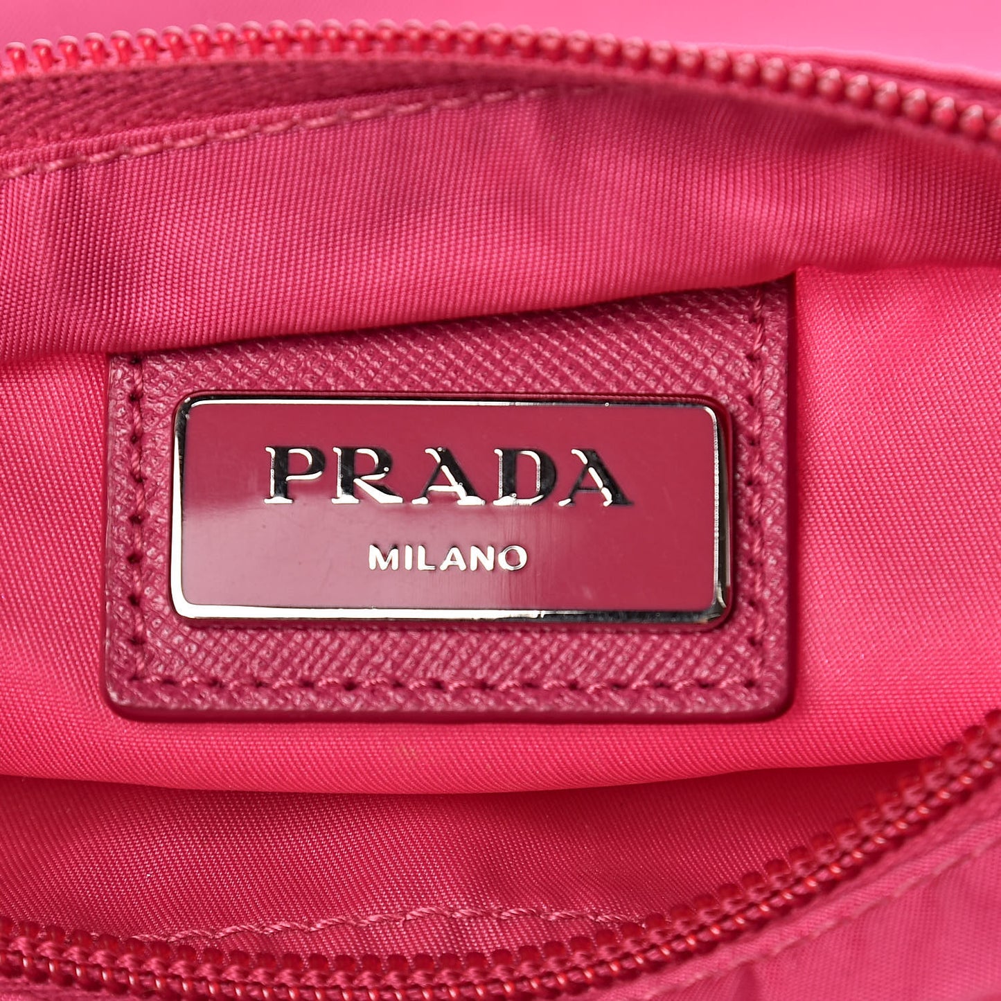 Nylon Vela Flat Messenger Bag Fuxia