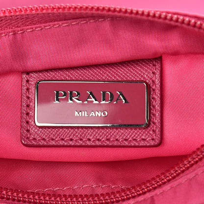 Prada Nylon Vela Flat Messenger Bag Fuxia 9 of 16