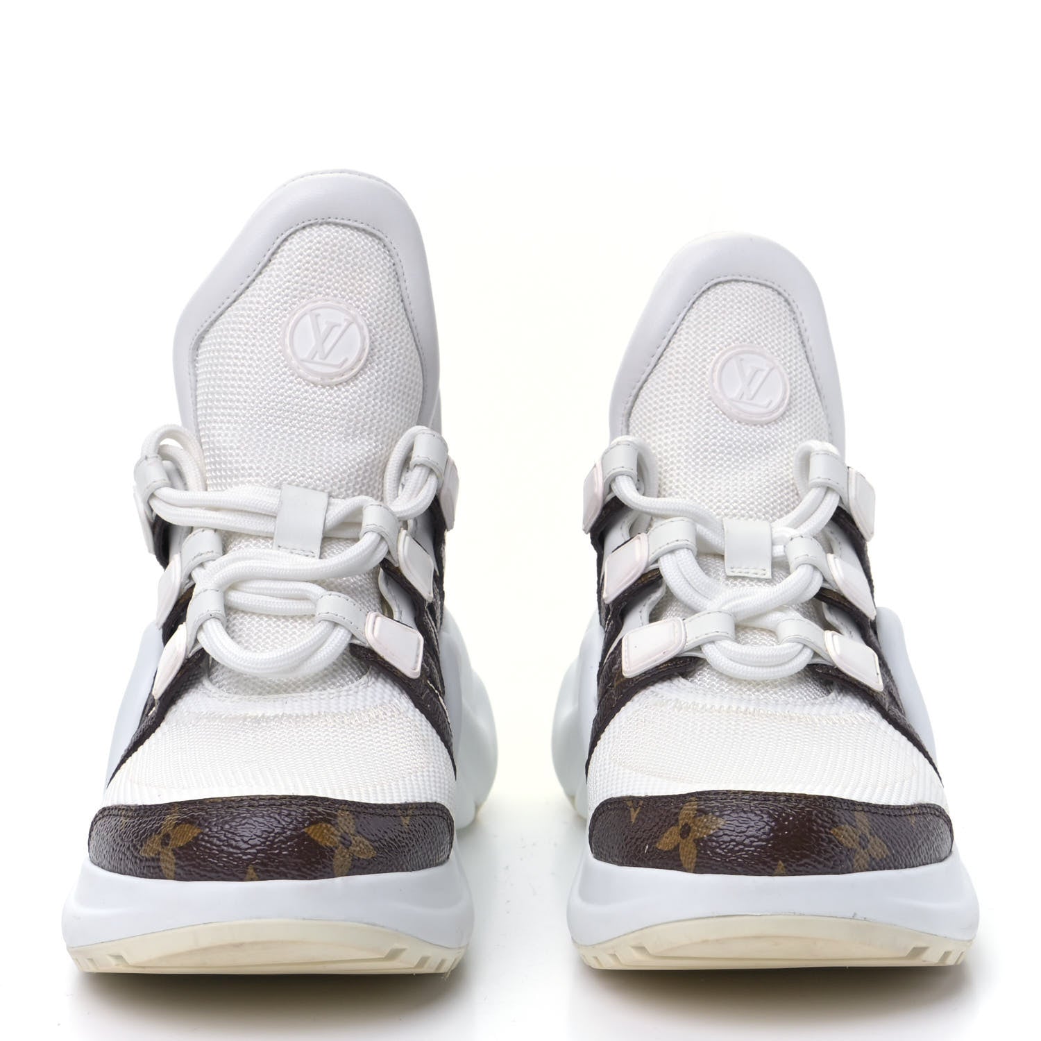 Louis Vuitton Patent Monogram LV Archlight Sneakers 36 White 4 of 11