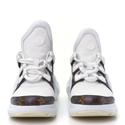 Louis Vuitton Patent Monogram LV Archlight Sneakers 36 White 4 of 11