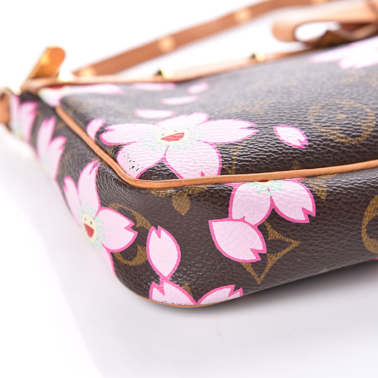 Monogram Cherry Blossom Pochette Accessories Brown