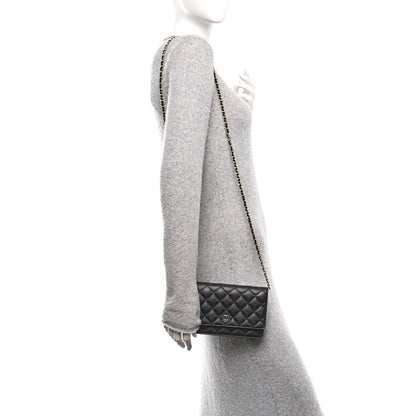 Chanel Caviar Quilted Wallet on Chain WOC Black 2 of 12