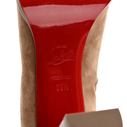 Christian Louboutin Veau Velours Adox 85 Ankle Boots 39.5 Kraft 8 of 9