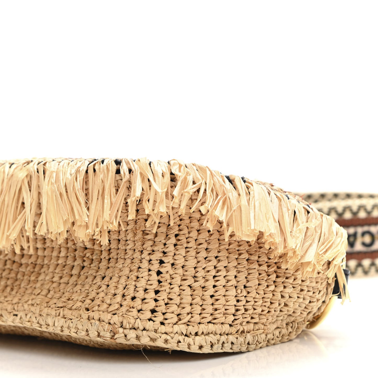 Raffia Crochet Shoulder Bag Natural