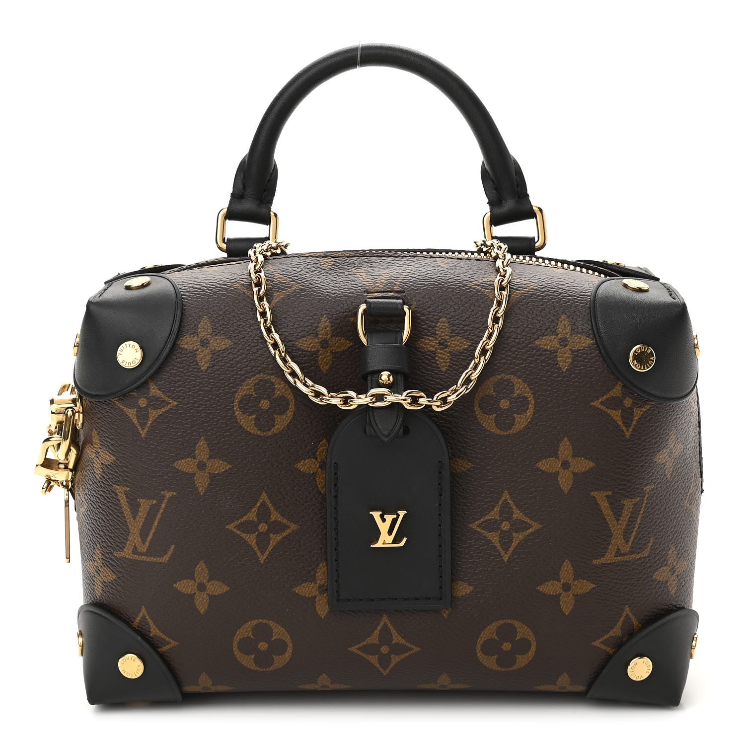 Louis Vuitton Monogram Petite Malle Souple Black 1 of 9