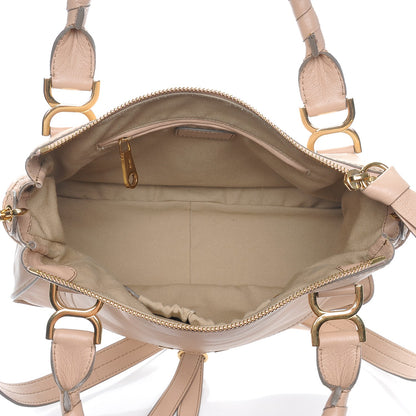 Chloe Calfskin Medium Marcie Nude Satchel Natural 5 of 6