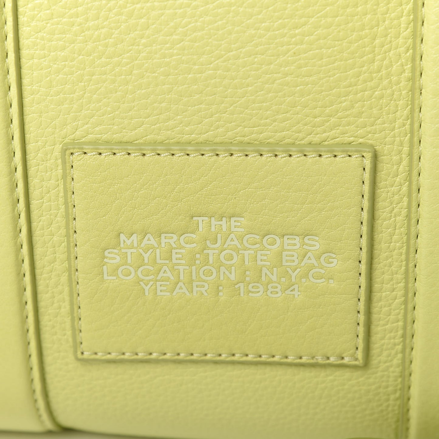 Natural Grain Calfskin Small Tote Shadow Lime