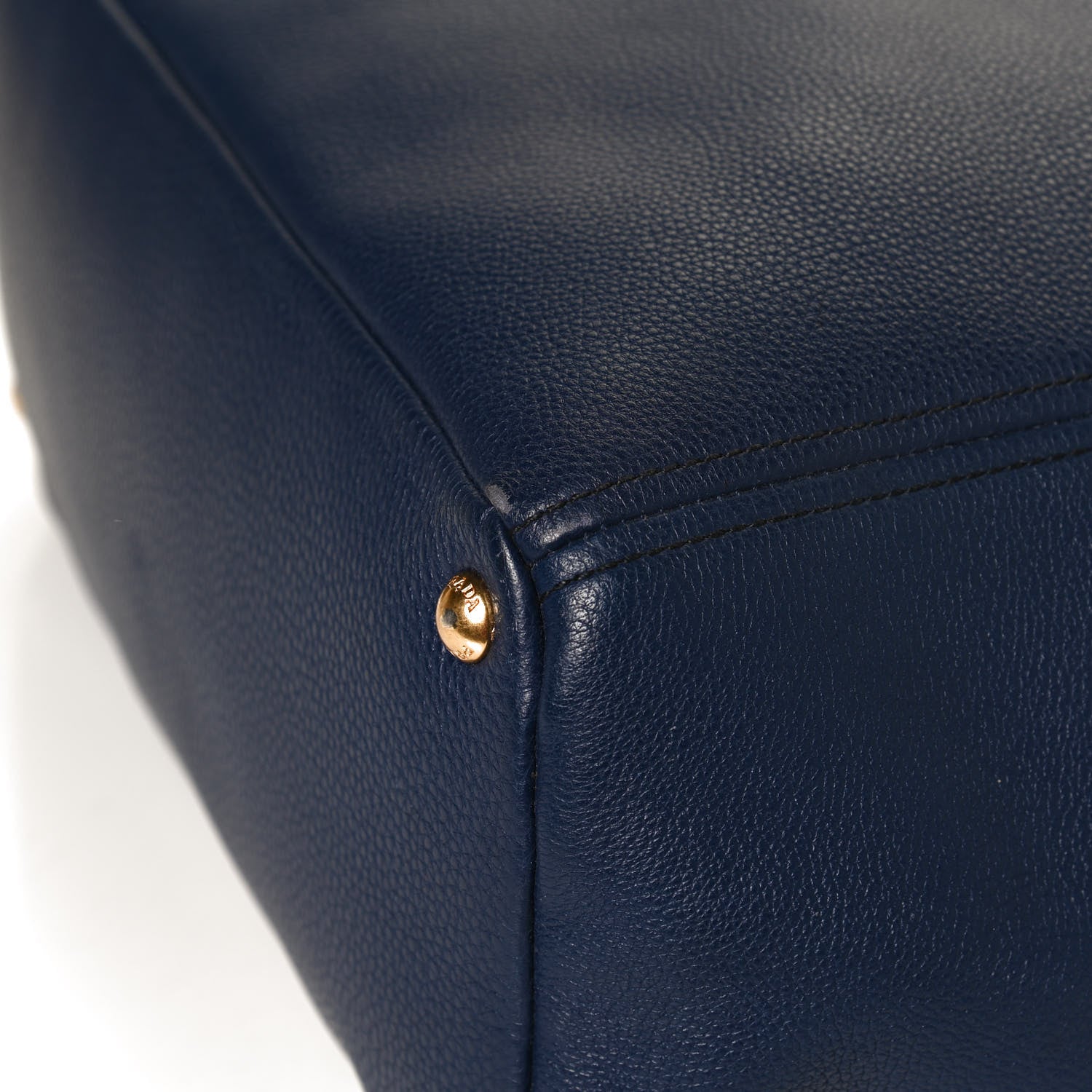 Prada Vitello Daino Side Pocket Tote Inchiostro 12 of 12
