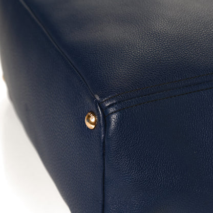 Prada Vitello Daino Side Pocket Tote Inchiostro 12 of 12