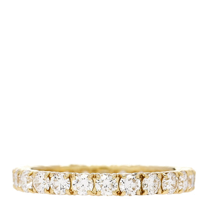 Parker & West by FASHIONPHILE 18K Yellow Gold Diamond 1.13ct Full Eternity Band Ring 49 5 1 of 8