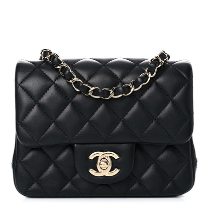 Chanel Lambskin Quilted Mini Square Flap Black 1 of 17