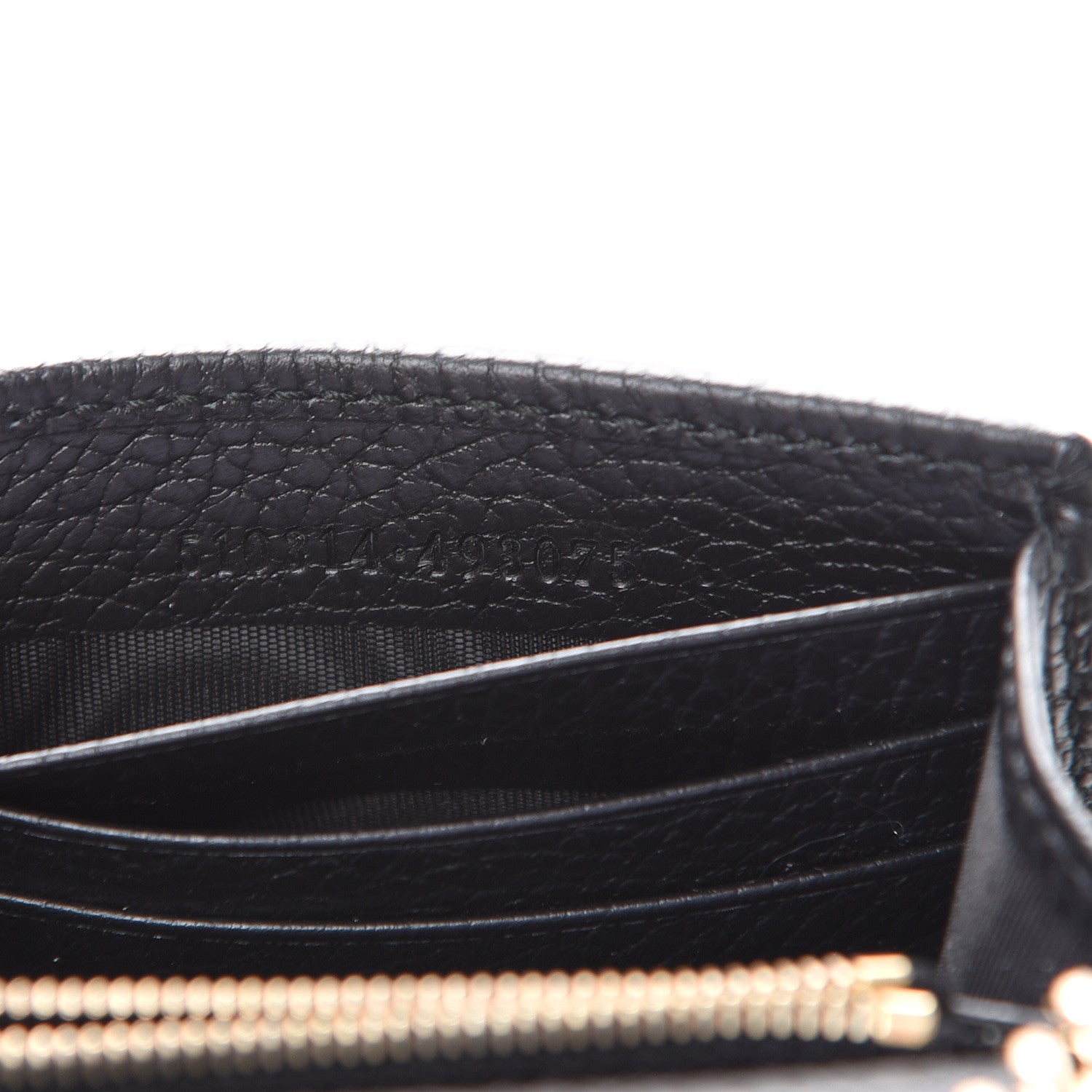 Gucci Dollar Calfskin Interlocking G Chain Wallet Black 6 of 9