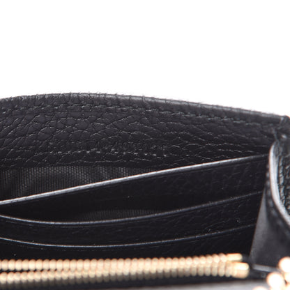 Gucci Dollar Calfskin Interlocking G Chain Wallet Black 6 of 9
