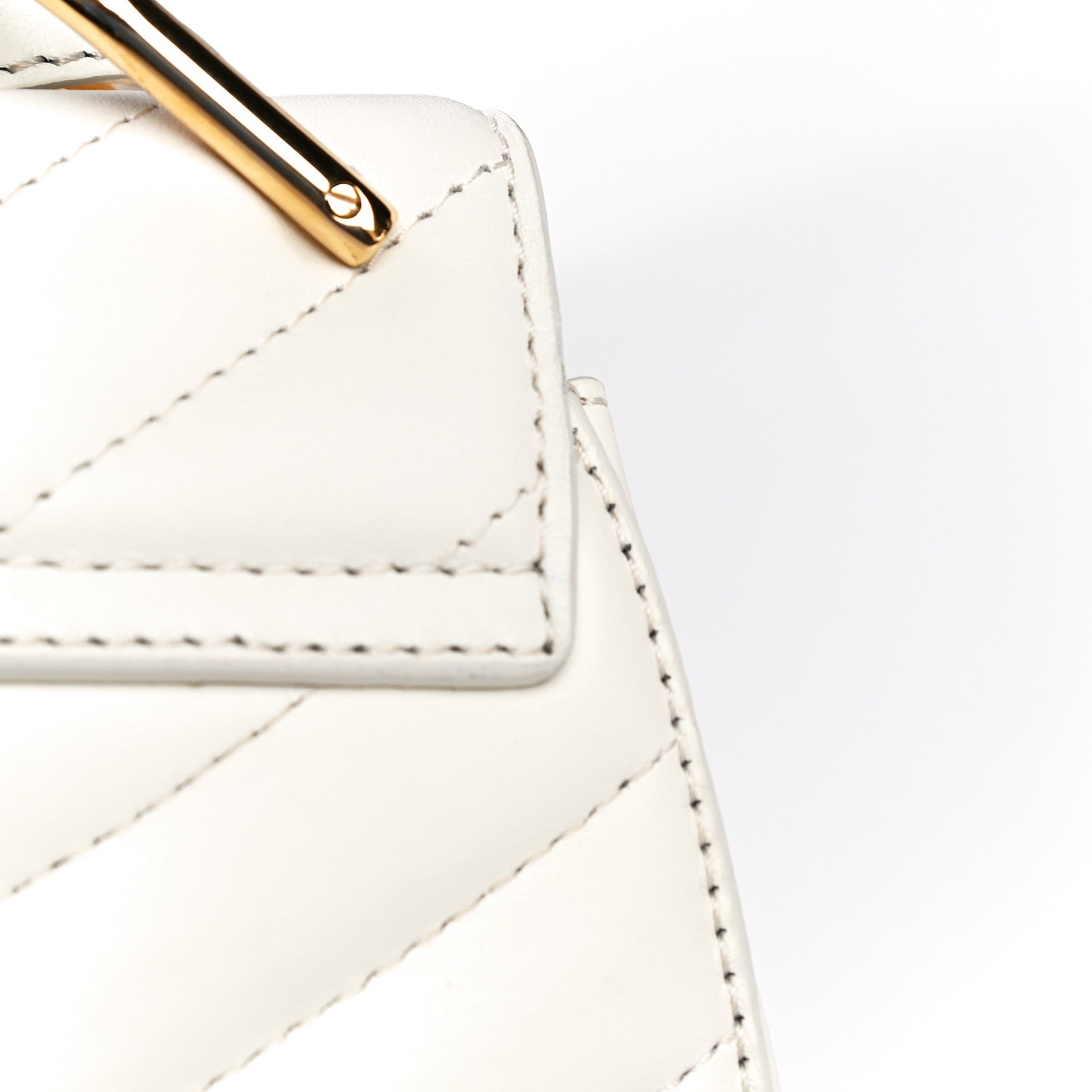 Chloe Calfskin Quilted Drew Bijou Shoulder Bag Natural White 21 of 22