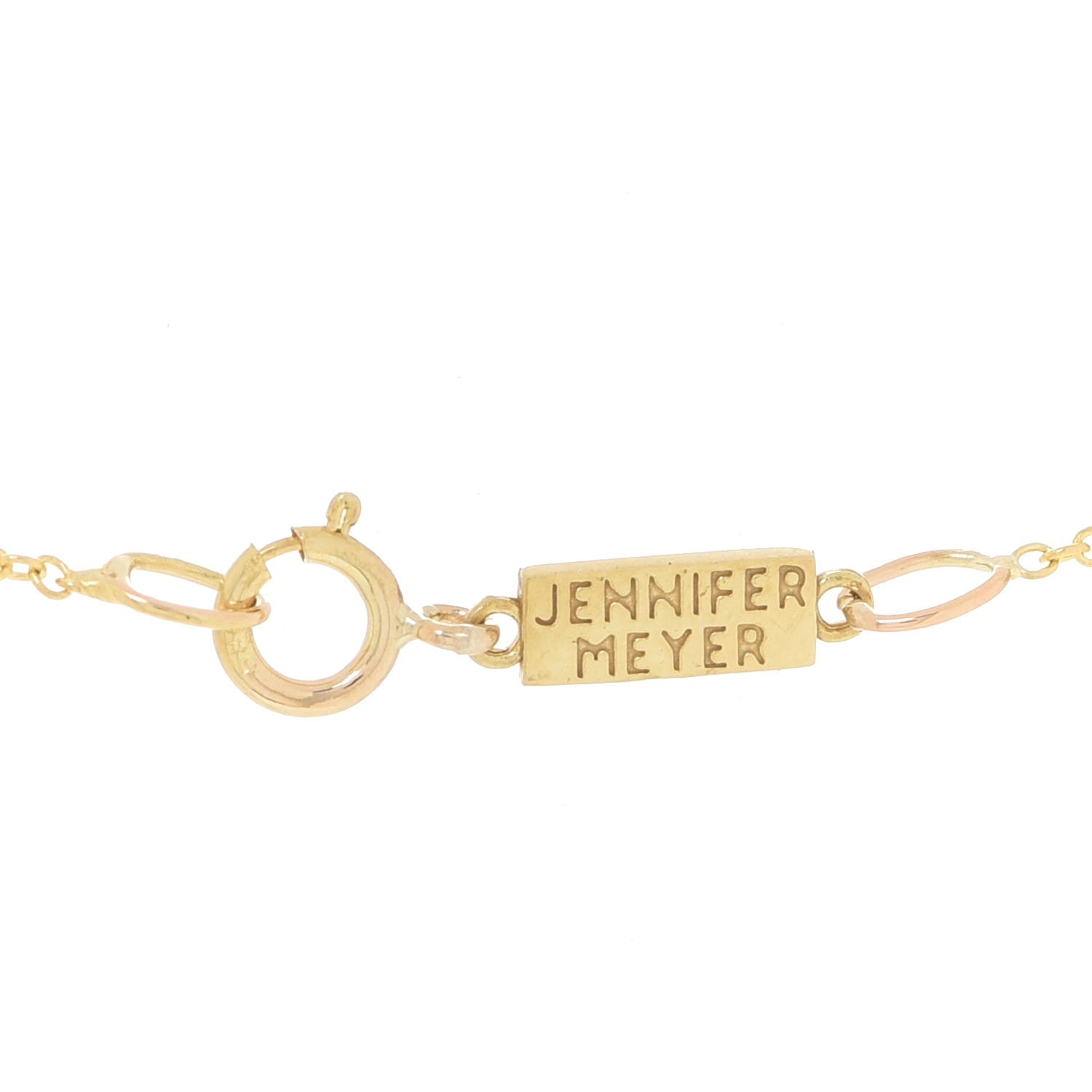 Jennifer Meyer 18K Yellow Gold Mini Four-Leaf Clover Necklace 5 of 7