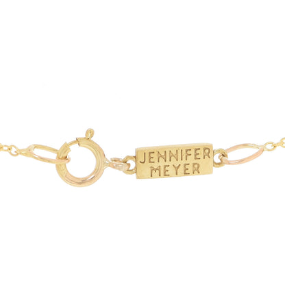 Jennifer Meyer 18K Yellow Gold Mini Four-Leaf Clover Necklace 5 of 7