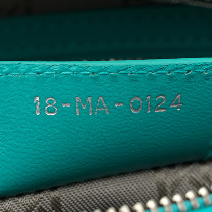 Christian Dior Lambskin Cannage Medium Lady Dior Turquoise 7 of 11