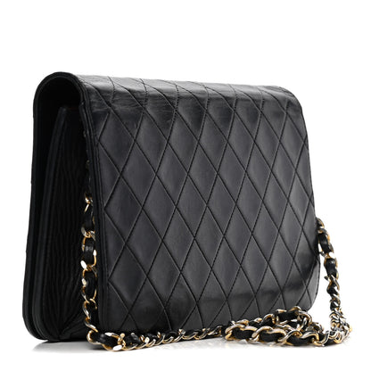Chanel Lambskin Quilted Small Single Flap Black 2 of 8