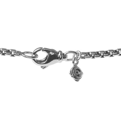 David Yurman Sterling Silver 6 Station Logo Necklace 4 of 5