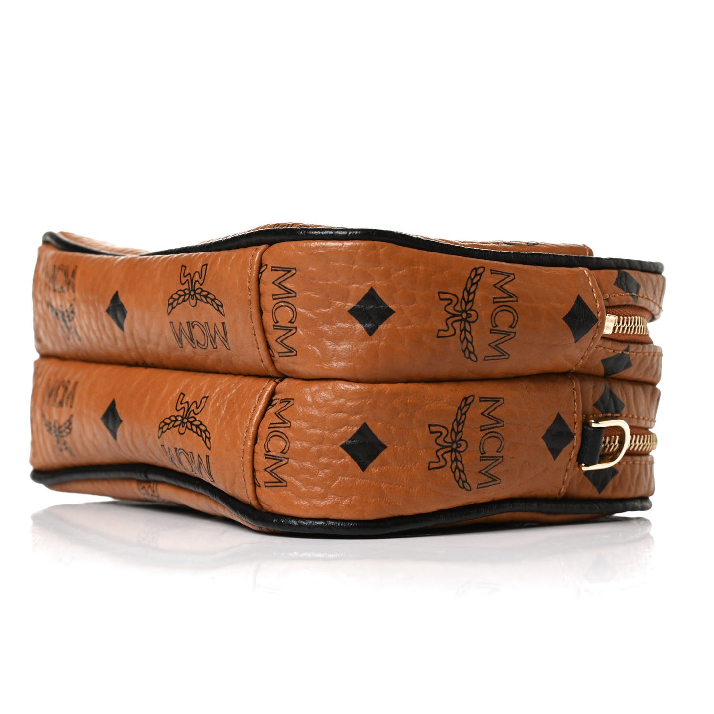 Visetos Mini Camera Crossbody Bag Cognac