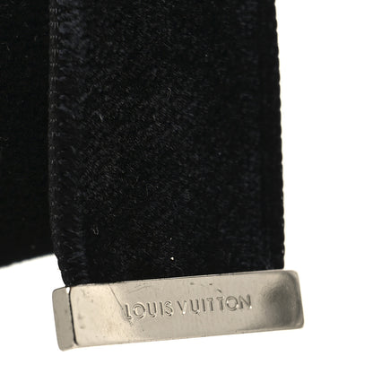 Louis Vuitton Velvet Resin Crystal Choker Necklace Black 4 of 5