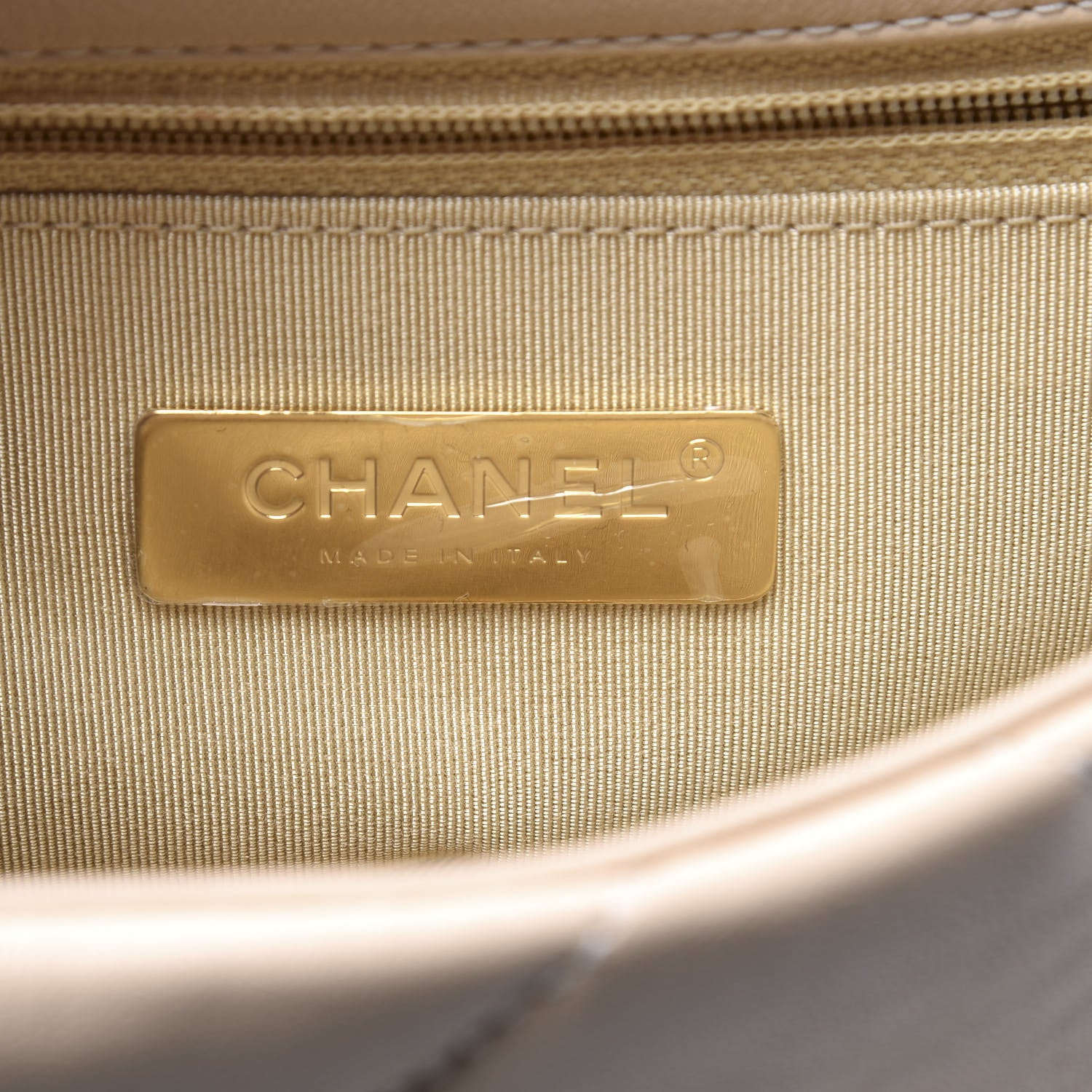 Chanel Goatskin Quilted Medium 19 Flap Beige 5 of 11