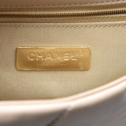 Chanel Goatskin Quilted Medium 19 Flap Beige 5 of 11