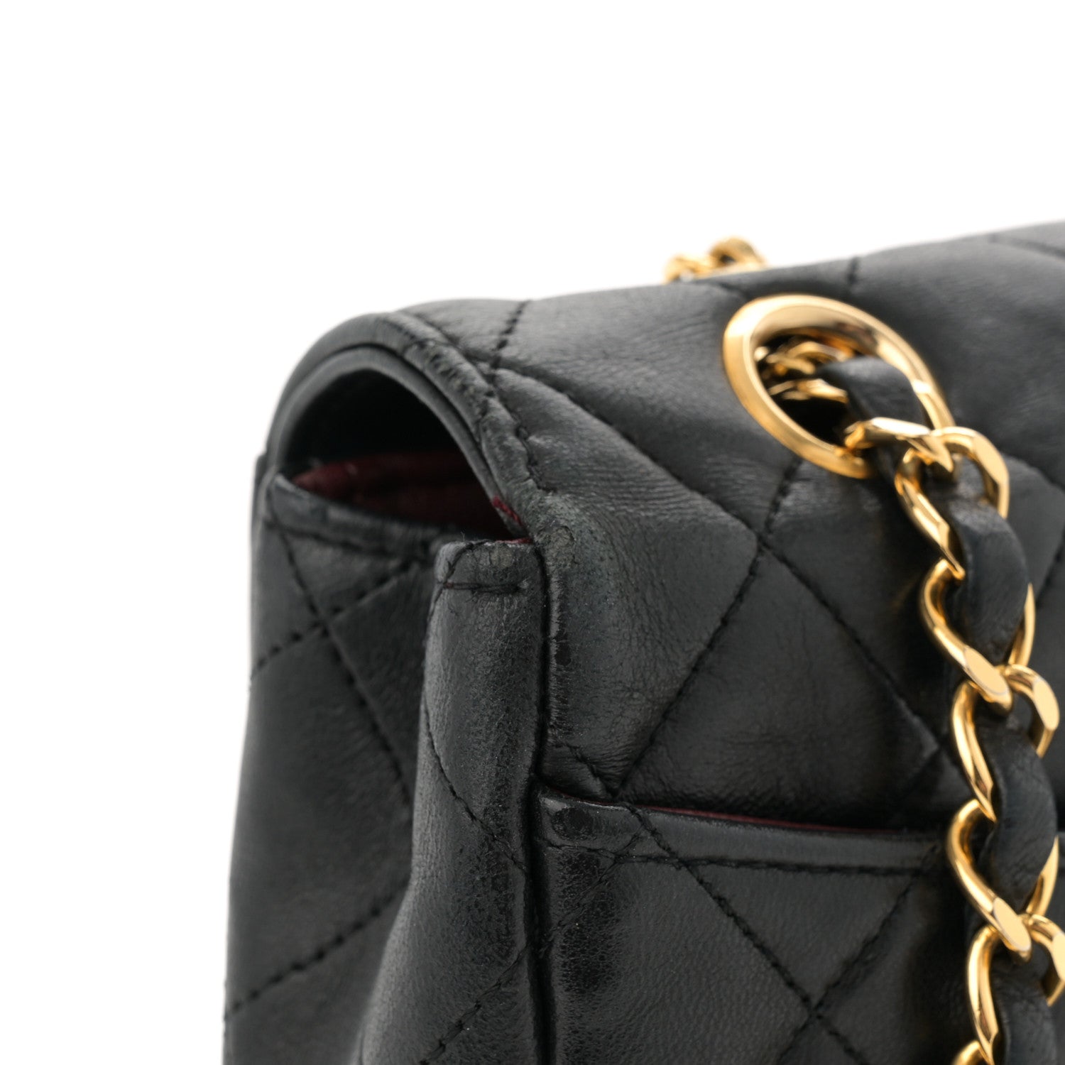 Chanel Lambskin Quilted Small Single Flap With Pouch Black 12 of 14