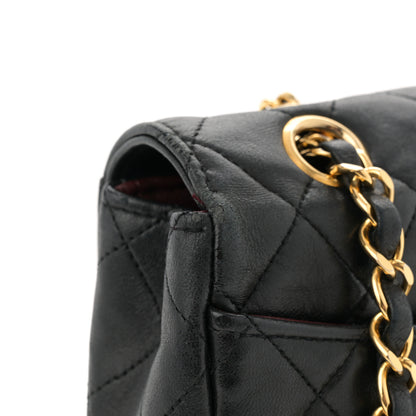 Chanel Lambskin Quilted Small Single Flap With Pouch Black 12 of 14