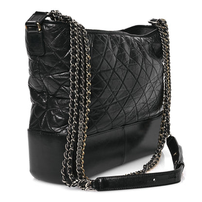 Gucci Denim Monogram Shoulder Bag Black 3 of 13