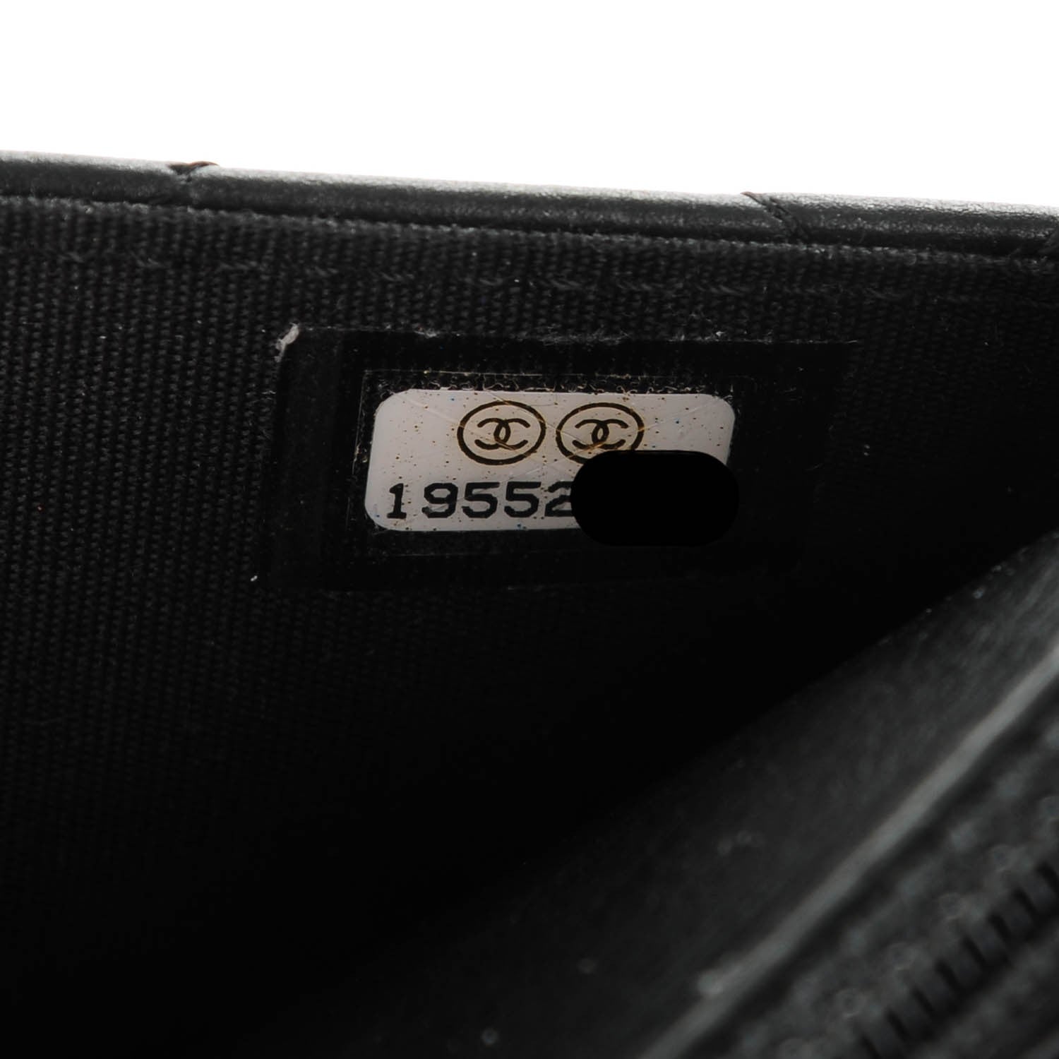 Chanel Lambskin Quilted Boy Wallet On Chain WOC Black 8 of 8