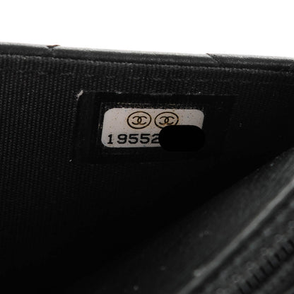 Chanel Lambskin Quilted Boy Wallet On Chain WOC Black 8 of 8