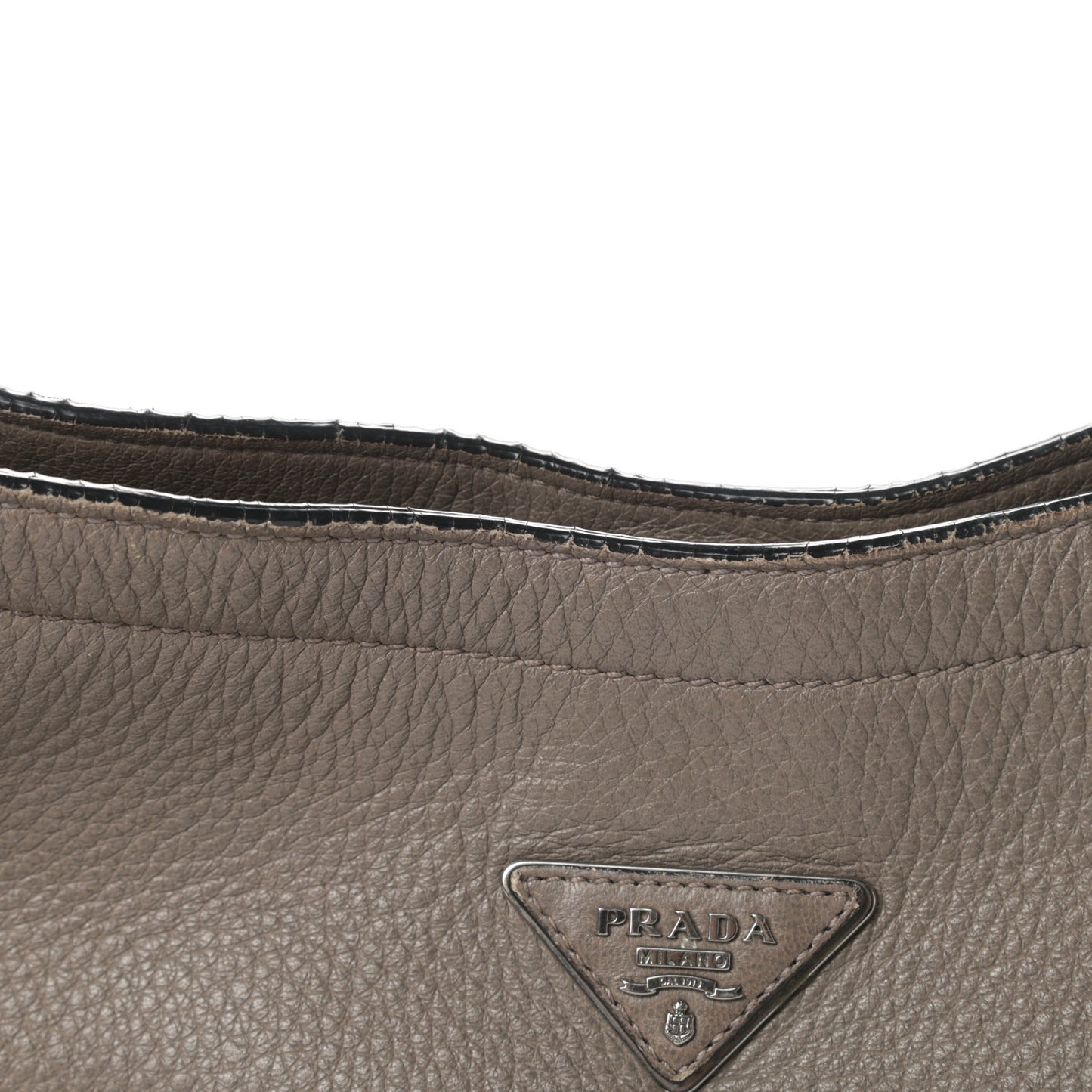 Vitello Daino Shoulder Bag Argilla