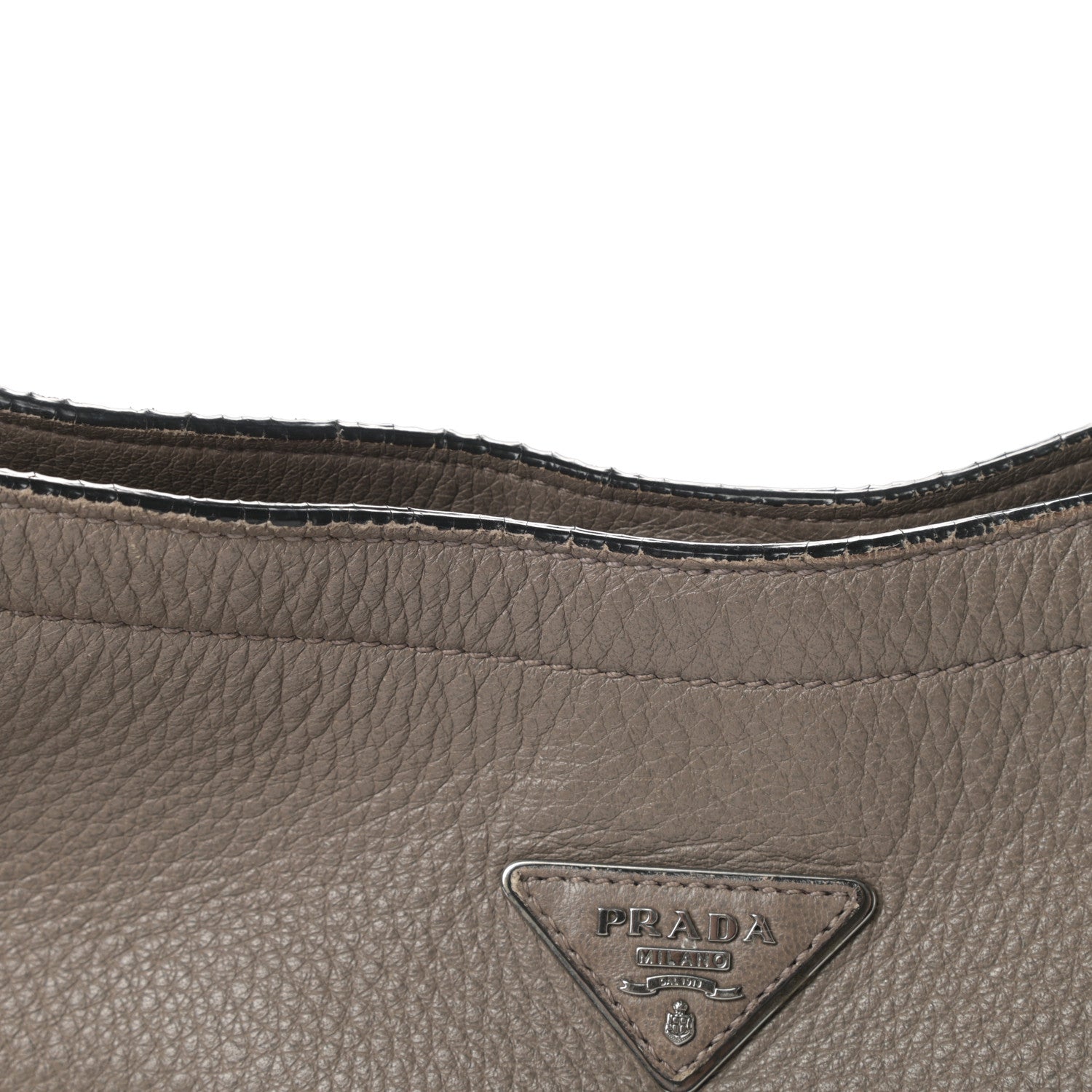 Prada Vitello Daino Shoulder Bag Argilla 22 of 22