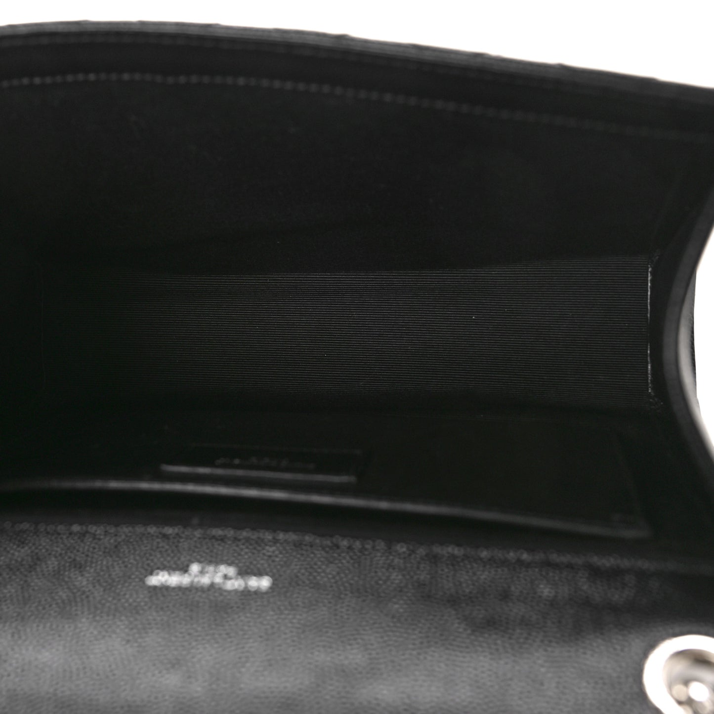 Grain De Poudre Textured Mixed Matelasse Triquilt Medium Monogram Satchel Black