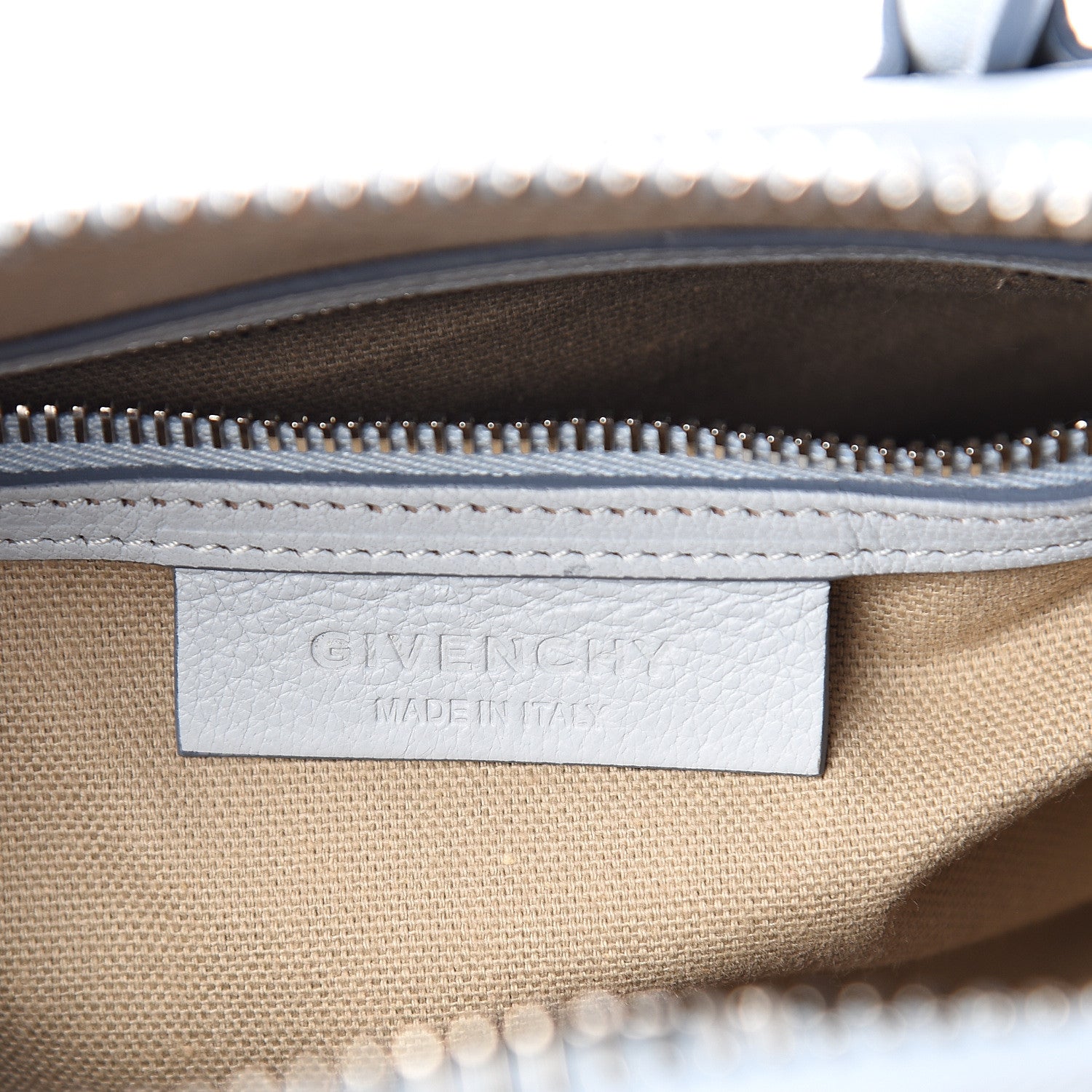 Givenchy Sugar Goatskin Mini Antigona Baby Blue 5 of 10